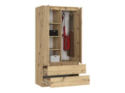 Guarda-Roupa Art Artisan 90cm 2 Portas 2 Gavetas Madeira Laminada