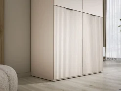Guarda-roupa: Bege Areia, 100 x 200 x 51 cm