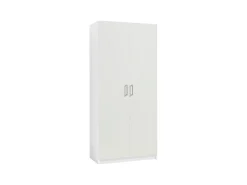 Guarda-roupa BELOMY com 5 portas e 6 gavetas, 228 cm de largura, branco