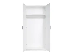 Guarda-roupa BELOMY com 5 portas e 6 gavetas, 228 cm de largura, branco