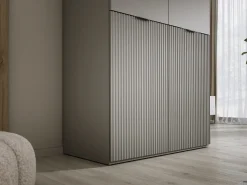 Guarda-roupa: Cinza Platina, 100 x 200 x 51 cm