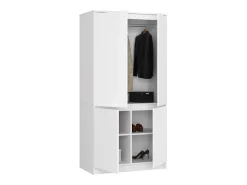 Guarda-roupa de 4 Portas Brancas S90 com Acabamento Matt - Mobiliário Modulado Branco