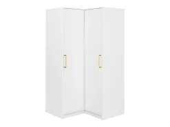 Guarda-roupa de canto 2 portas C115 cm branco - LIZANDRO