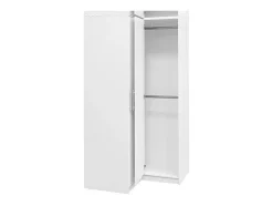 Guarda-roupa de canto 2 portas C115 cm branco - LIZANDRO