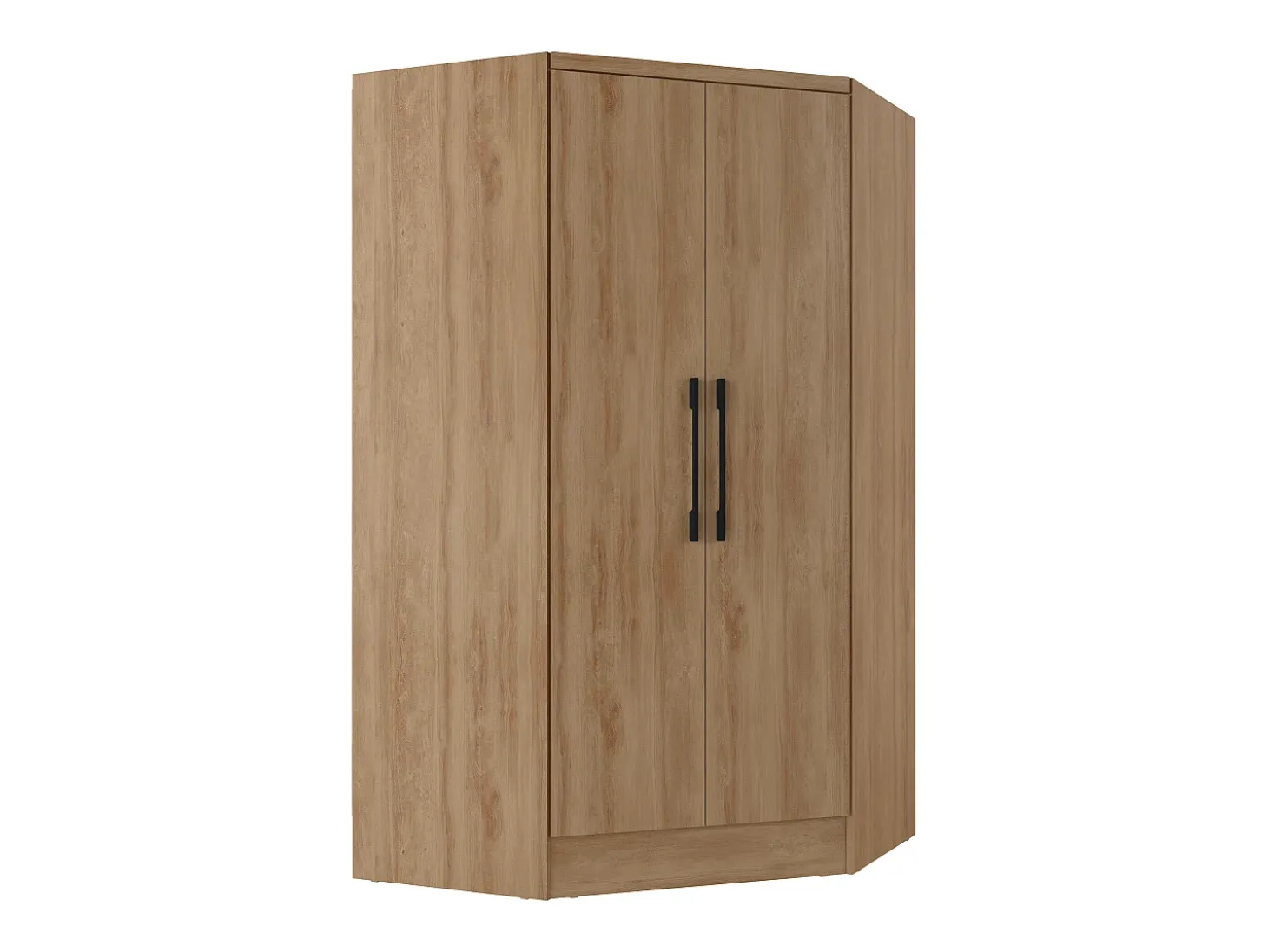 Guarda-roupa de canto 2 portas C101 cor natural - AURALI