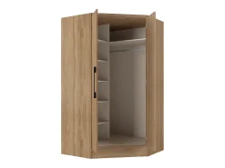 Guarda-roupa de canto 2 portas C101 cor natural - AURALI