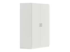 Guarda-roupa de canto BELOMY com 4 portas, 209 cm de largura, branco