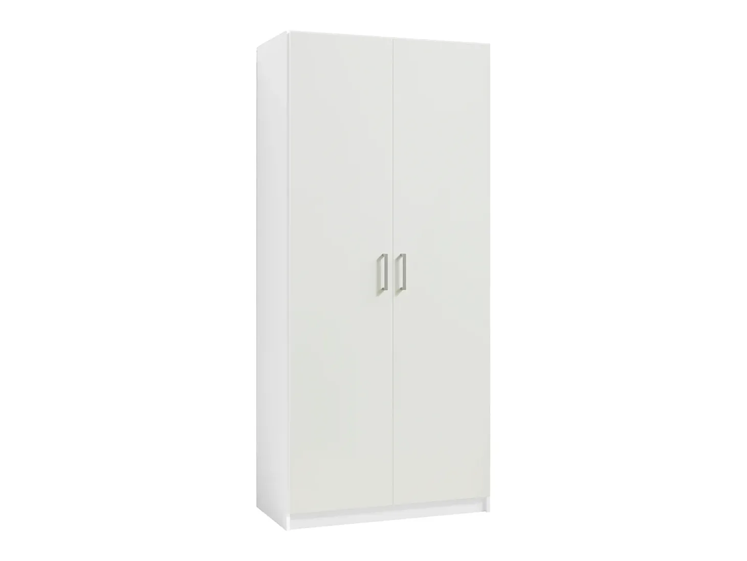 Guarda-roupa de canto BELOMY com 4 portas, 209 cm de largura, branco