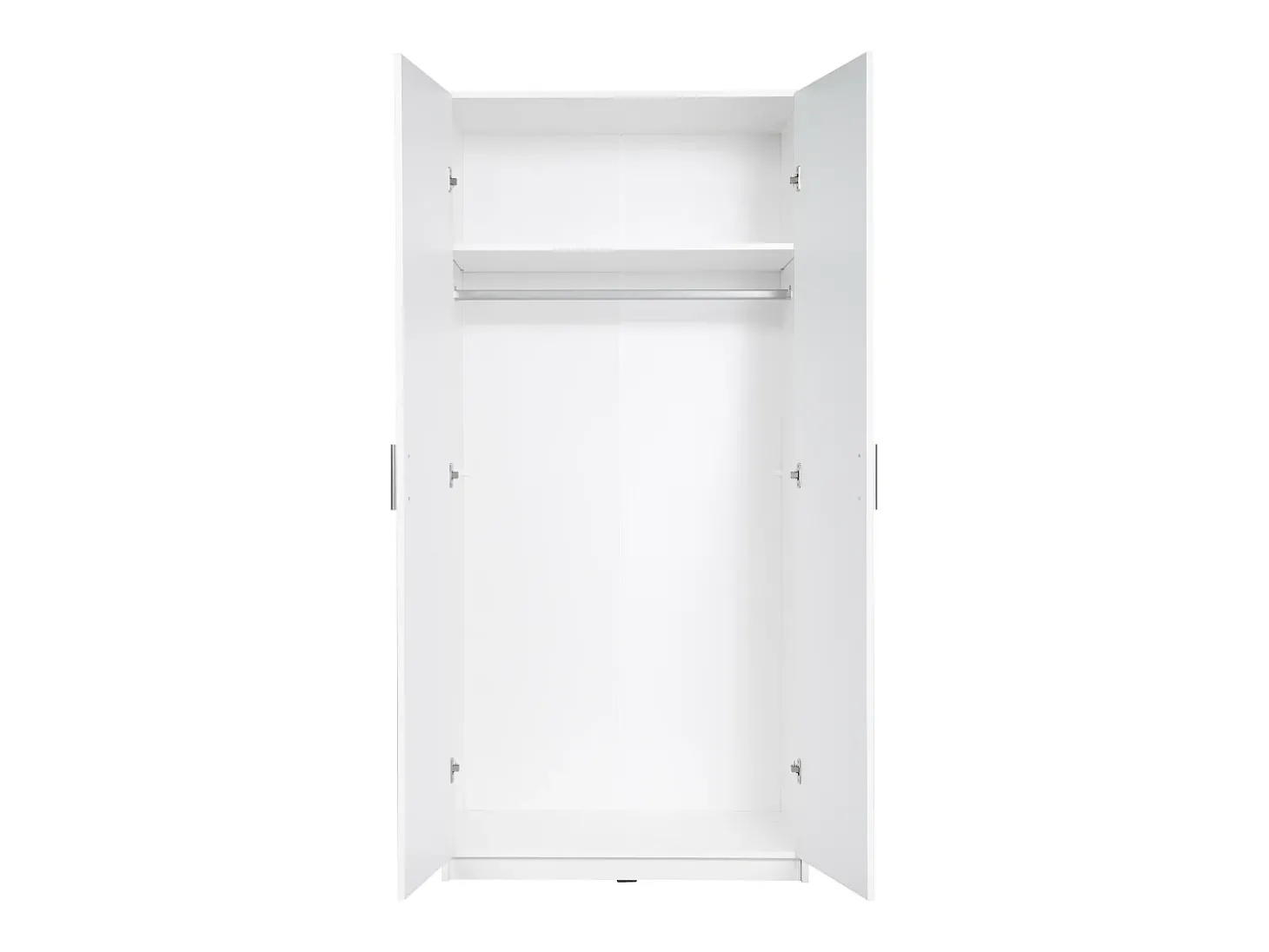 Guarda-roupa de canto BELOMY com 4 portas, 209 cm de largura, branco
