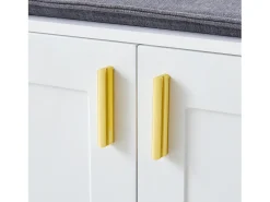 Guarda-roupa de entrada moderno - com cabideiro e armazenamento para sapatos - Banco com armazenamento - com 3 ganchos - Branco