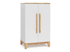 Guarda-roupa infantil branco/artesanal 70x53.4x120 malia