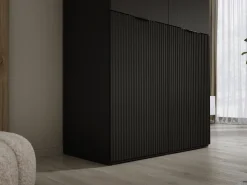 Guarda-roupa: Preto Grafite, 100 x 200 x 51 cm