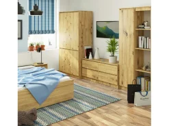 Guarda-Roupa S90 4 Portas Carvalho Artesanal Montagem Simples