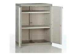 Guarda-roupa Titanium Ext. 2 Portas Dobráveis ​​Bege Resina 70x88x41 cm