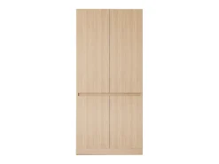 Guarda-roupa 70x40x170 cm - 4 portas - com haste para pendurar roupas - Natural