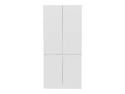 Guarda-roupa 70x40x170 cm - 4 portas - com haste para pendurar roupas - Branco