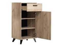 Guarda-roupa 53,5x192x35 cm Carvalho cinza, conjunto de 5 peças para hall