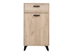 Guarda-roupa 53,5x192x35 cm Carvalho cinza, conjunto de 5 peças para hall