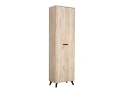 Guarda-roupa 53,5x192x35 cm Carvalho cinza, conjunto de 5 peças para hall