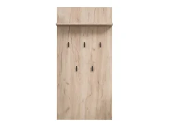 Guarda-roupa 53,5x192x35 cm Carvalho cinza, conjunto de 5 peças para hall