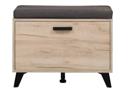 Guarda-roupa 53,5x192x35 cm Carvalho cinza, conjunto de 5 peças para hall