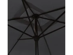 Guarda-sol com mastro de metal 300 x 200 cm preto 02_0008134