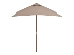 Guarda-sol com mastro de madeira 150 x 200 cm taupe 02_0008112
