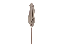 Guarda-sol com mastro de madeira 150 x 200 cm taupe 02_0008112