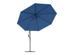 Guarda-sol de braço articulado com mastro de alumínio azul de 350 cm 02_0008481