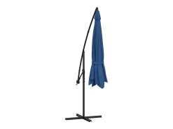 Guarda-sol de braço articulado com mastro de alumínio azul de 350 cm 02_0008481