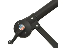 Guarda-sol de braço articulado com mastro de alumínio preto de 350 cm 02_0008482