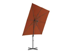 Guarda-sol de braço articulado com mastro de aço 250 x 250 cm laranja 02_0008477