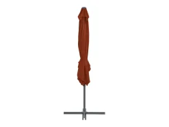 Guarda-sol de braço articulado com mastro de aço 250 x 250 cm laranja 02_0008477