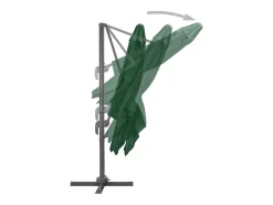 Guarda-sol de exterior com base portátil 4 x 3 m verde 02_0008064