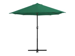 Guarda-sol de exterior com mastro de alumínio 460 x 270 cm verde 02_0008293
