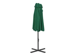 Guarda-sol de exterior com mastro de alumínio 460 x 270 cm verde 02_0008293