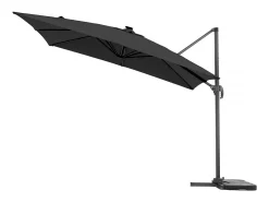 Guarda-sol de jardim Alu "Sun 4 Luxe" com LEDs deportados - Retângulo - 3 x 4 m - Balastro incluído
