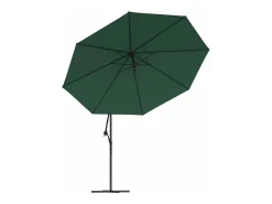 Guarda-sol de jardim com base em balanço e mastro de metal 350 cm verde 02_0008656