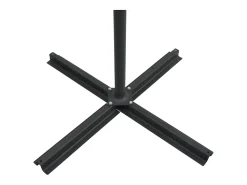 Guarda-sol de jardim com braço articulado iluminação LED e mastro de aço 250 x 250 cm azul celeste 02_0008446