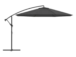 Guarda-sol de jardim com braço articulado e mastro de alumínio 350 cm antracite 02_0008630