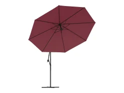 Guarda-sol de jardim com braço articulado e mastro de alumínio de 350 cm cor bordô 02_0008617