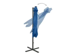 Guarda-sol de jardim com haste e luzes LED 250 cm azul celeste 02_0008518