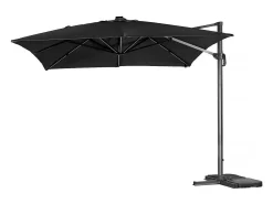 Guarda-sol de jardim offset LED de alumínio 