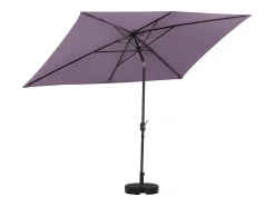 Guarda-sol de jardim "Sol 2" - Retângulo - 2 x 3 m - Roxo + Ladrilhos de lastro incluídos