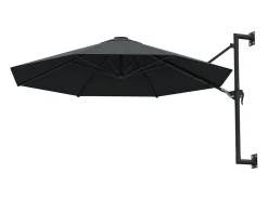 Guarda-sol de parede com mastro de metal antracite de 300 cm 02_0008685