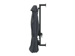 Guarda-sol de parede com mastro de metal antracite de 300 cm 02_0008685