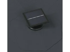 Guarda-sol de parede com mastro metálico e iluminação LED 300 cm antracite 02_0008690