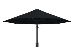 Guarda-sol de parede com mastro de metal 300 cm preto 02_0008683