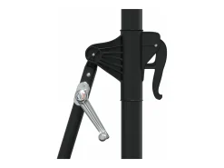 Guarda-sol de parede com mastro de metal 300 cm preto 02_0008683
