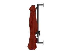 Guarda-sol de parede com mastro de metal 300 cm laranja 02_0008684